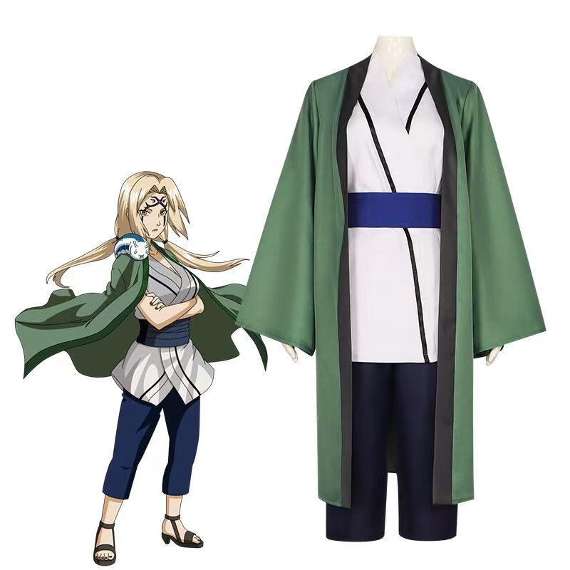 Cosplay Anime Tsunade - Костюм для косплея Цунаде, полный комплект,