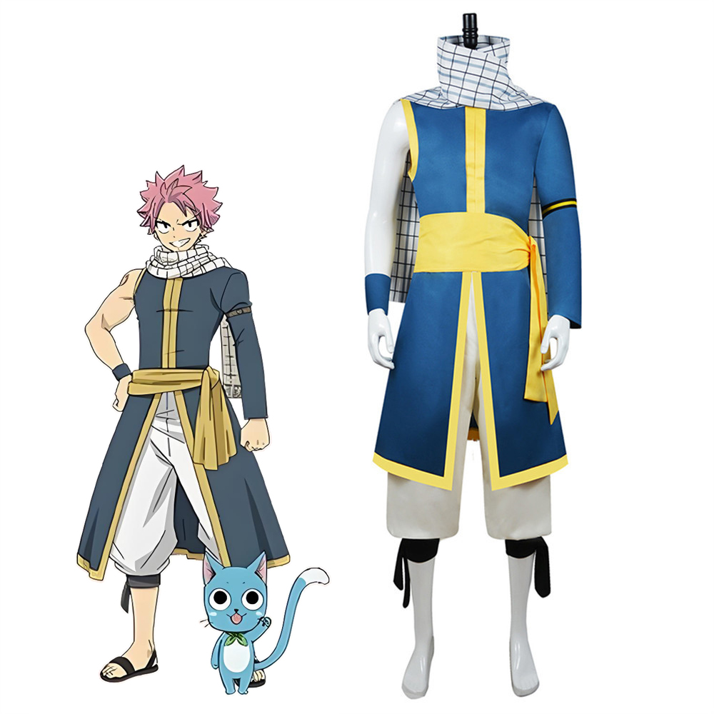 Anime Cosplay Nz - Нацу Косплей Костюм Аниме Fairy Tail