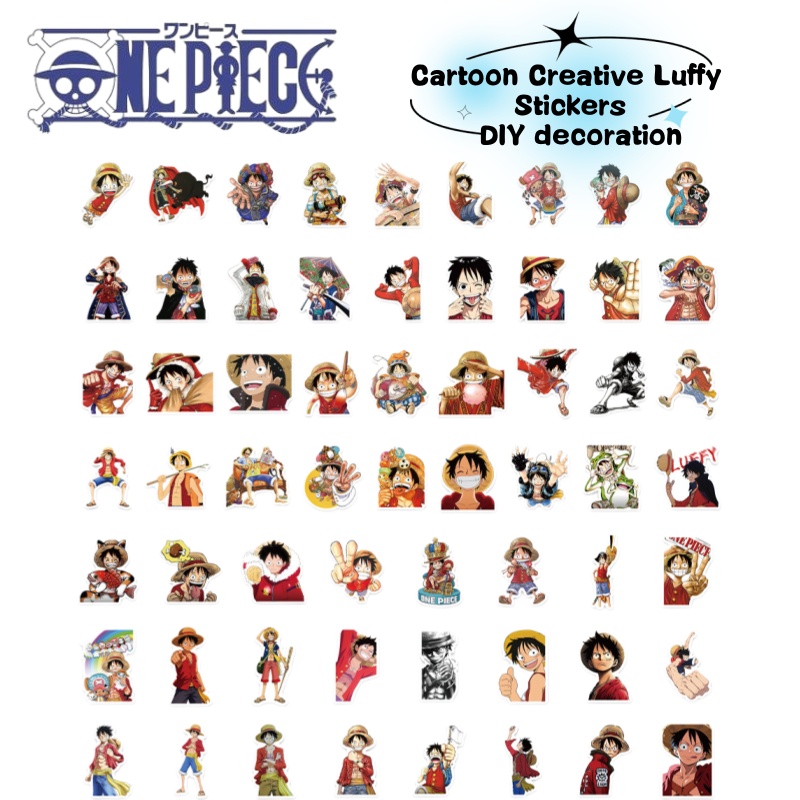 Anime Cosplay One Piece - Наклейки с персонажем аниме One Piece