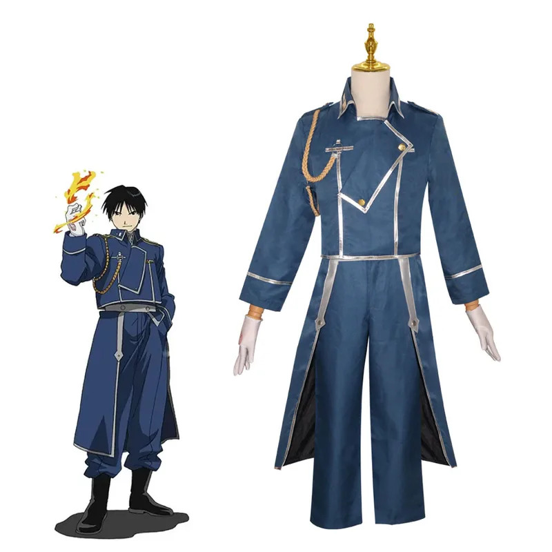 Fullmetal Alchemist Coat - qq28LQАниме Стальной алхимик Рой Мустанг Косплей