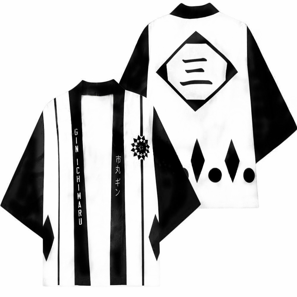 Японский кимоно-халат в стиле  – обзор и цена Bleach Captain Coat