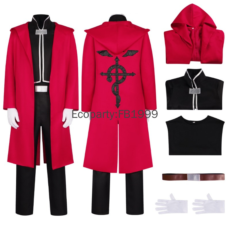 Костюм для косплея Эдварда Элр – обзор и цена Fullmetal Alchemist Coat