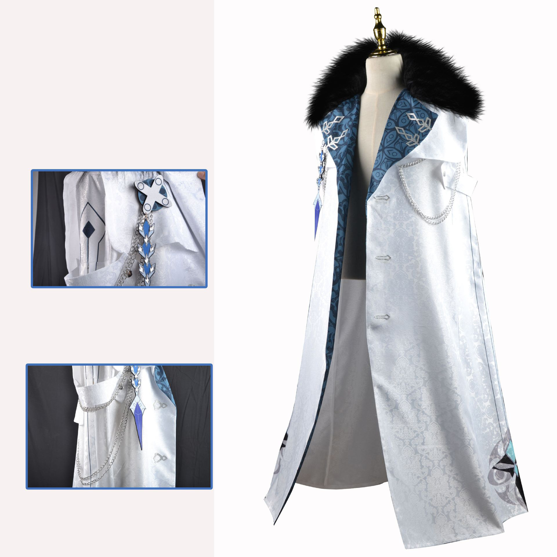 Костюм для косплея Fatui Harbi – обзор и цена Bleach Captain Coat